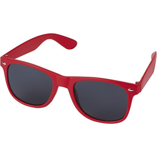 Sun Ray Sonnenbrille Aus Recyceltem Kunststoff , rot, Recycelter Kunststoff, 14,50cm x 4,90cm (Länge x Breite), Bild 1