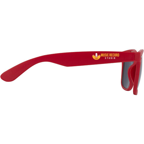 Sun Ray Sonnenbrille Aus Recyceltem Kunststoff , rot, Recycelter Kunststoff, 14,50cm x 4,90cm (Länge x Breite), Bild 2