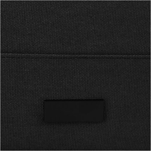 Joey 15' GRS Rolltop Laptoprucksack Aus Recyceltem Canvas 15 L , schwarz, 80% GRS-zertifizierte, recycelte Baumwolle, 20% Baumwolle, 330 g/m2, 32,00cm x 56,00cm x 12,00cm (Länge x Höhe x Breite), Bild 7
