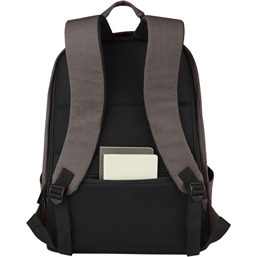 Joey 15,6-calowy plecak na laptopa z płótna z recyklingu z certyfikatem GRS o pojemności 18 l, Obraz 7