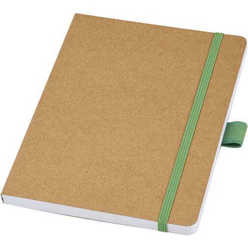 Berk Notizbuch Aus Recyceltem Papier , grün, Recyceltes Papier, 17,80cm x 12,70cm (Länge x Breite), Bild 1
