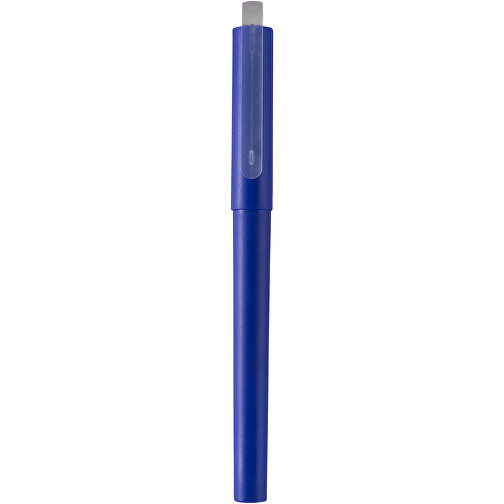 Mauna Recycelter PET Gel-Kugelschreiber , royalblau, Recycelter PET Kunststoff, 14,30cm (Länge), Bild 4