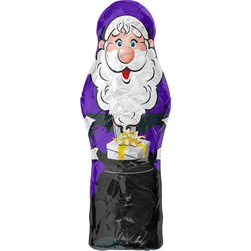 MyBrand Santa Maxi , violet / schwarz, Alufolie, 13,00cm x 3,00cm x 5,00cm (Länge x Höhe x Breite), Bild 1