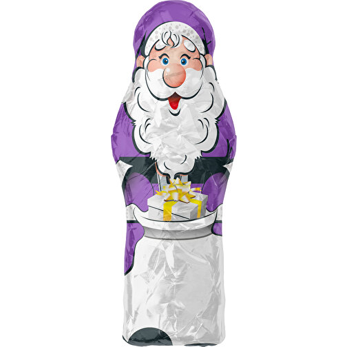 MyBrand Santa Maxi , lavendellila / weiß, Alufolie, 13,00cm x 3,00cm x 5,00cm (Länge x Höhe x Breite), Bild 1