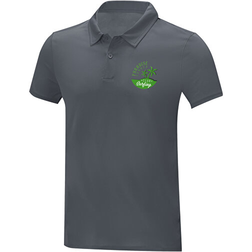 Deimos Poloshirt Cool Fit Mit Kurzärmeln Für Herren , storm grey, Mesh mit Cool Fit Finish 100% Polyester, 105 g/m2, 3XL, , Bild 2