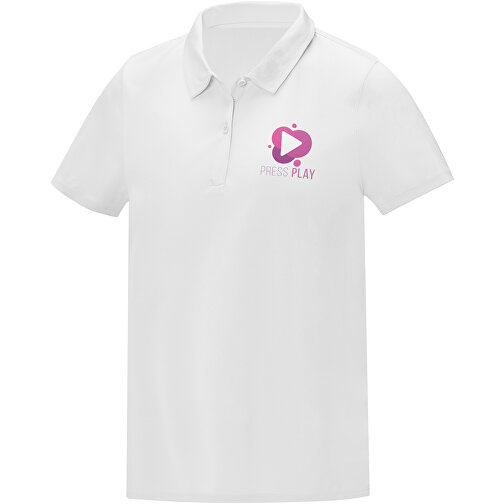 Deimos Poloshirt Cool Fit Mit Kurzärmeln Für Damen , weiß, Mesh mit Cool Fit Finish 100% Polyester, 105 g/m2, L, , Bild 2