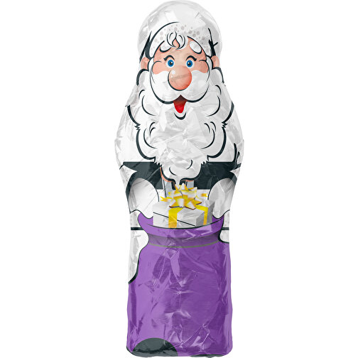 MyBrand Santa Maxi , weiß / lavendellila, Alufolie, 13,00cm x 3,00cm x 5,00cm (Länge x Höhe x Breite), Bild 1