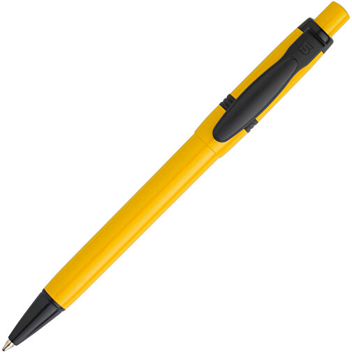 Balpen Olly Extra (Jumbo Nachfüllpackung) , gelb / schwarz, ABS, 13,80cm (Länge), Bild 2