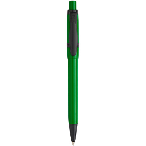 Balpen Olly Extra (Jumbo Nachfüllpackung) , grün / schwarz, ABS, 13,80cm (Länge), Bild 1