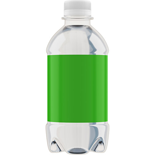 Quellwasser 330 Ml Mit Drehverschluß , weiß / hellgrün, R-PET, 16,00cm (Höhe), Bild 1