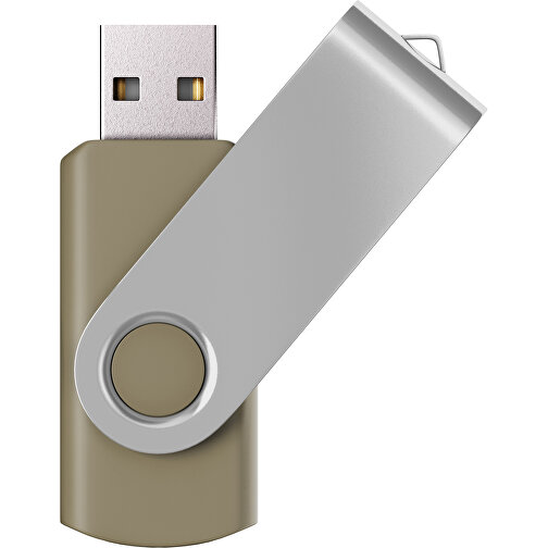 USB-Stick SWING Color 3.0 128 GB , Promo Effects MB , gold / silber MB , 131 GB , Kunststoff/ Aluminium MB , 5,70cm x 1,00cm x 1,90cm (Länge x Höhe x Breite), Bild 1
