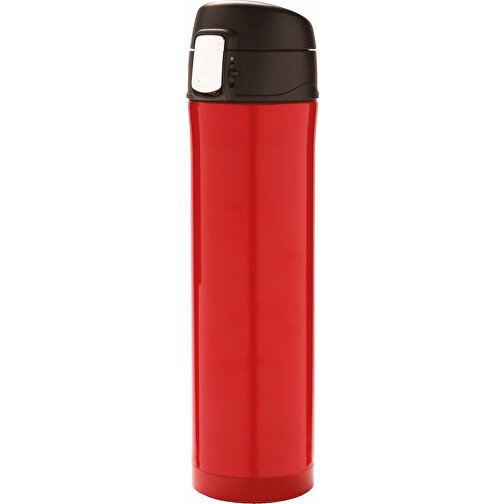 Easy Lock Vakuum-Flasche Aus RCS Recyceltem Stahl, Rot , rot, Rostfreier Stahl - recycelt, 25,50cm (Höhe), Bild 1
