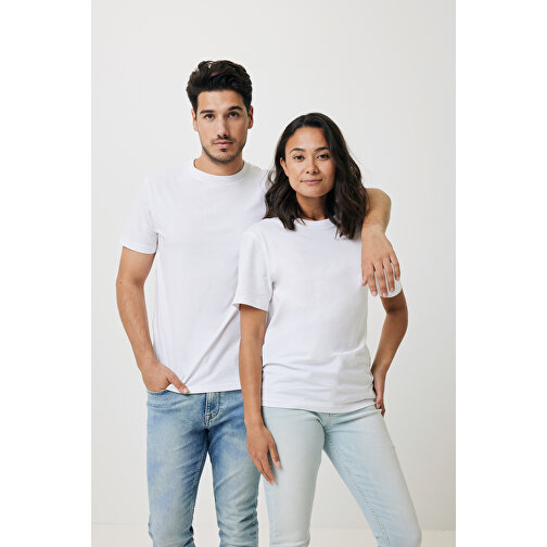 Iqoniq Bryce T-Shirt Aus Recycelter Baumwolle, Weiß , weiß, 50% recycelte und 50% biologische Baumwolle, XXS, 65,00cm x 0,50cm (Länge x Höhe), Bild 3