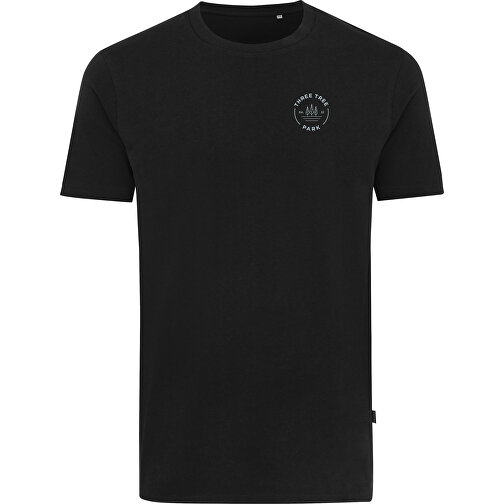 Iqoniq Bryce T-Shirt Aus Recycelter Baumwolle, Schwarz , schwarz, 50% recycelte und 50% biologische Baumwolle, XXS, 65,00cm x 0,50cm (Länge x Höhe), Bild 6