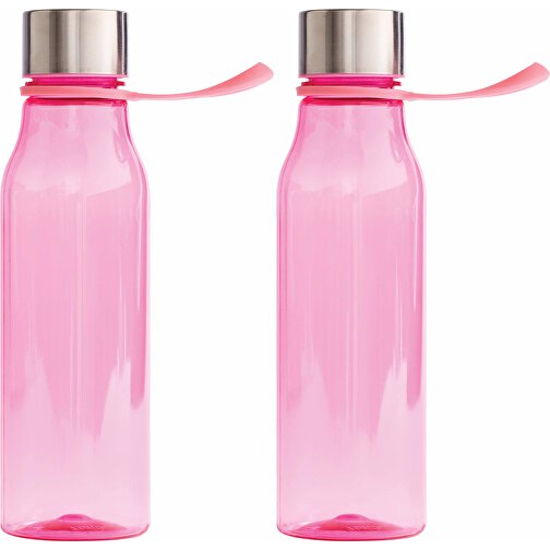 VINGA Lean Wasserflasche, Rosa , rosa, Tritan, 23,50cm (Höhe), Bild 4