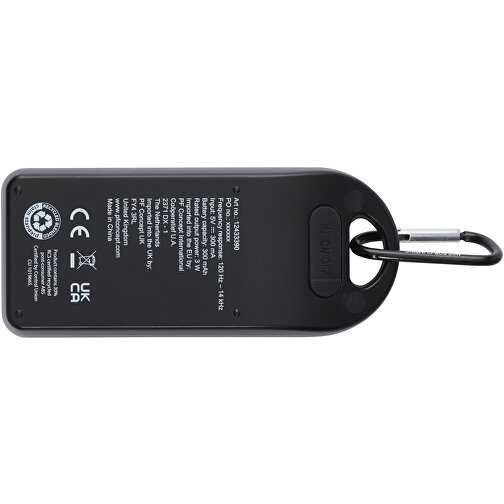 Omni 3 W IPX4 Bluetooth®-Lautsprecher Aus Recyceltem RCS Kunststoff , schwarz, Recycelter ABS Kunststoff, 12,00cm x 2,70cm x 5,00cm (Länge x Höhe x Breite), Bild 5
