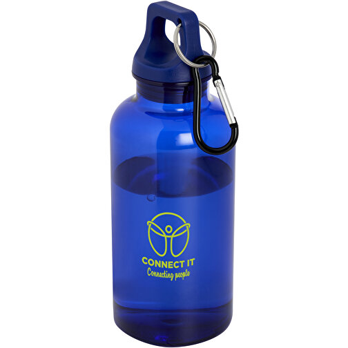 Oregon 400 Ml RCS-zertifizierte Trinkflasche Aus Recyceltem Kunststoff Mit Karabiner , blau, Recycelter PET Kunststoff, 6,70cm x 18,30cm x 6,70cm (Länge x Höhe x Breite), Bild 2