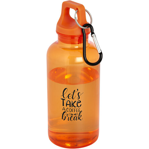 Oregon 400 Ml RCS-zertifizierte Trinkflasche Aus Recyceltem Kunststoff Mit Karabiner , orange, Recycelter PET Kunststoff, 6,70cm x 18,30cm x 6,70cm (Länge x Höhe x Breite), Bild 2