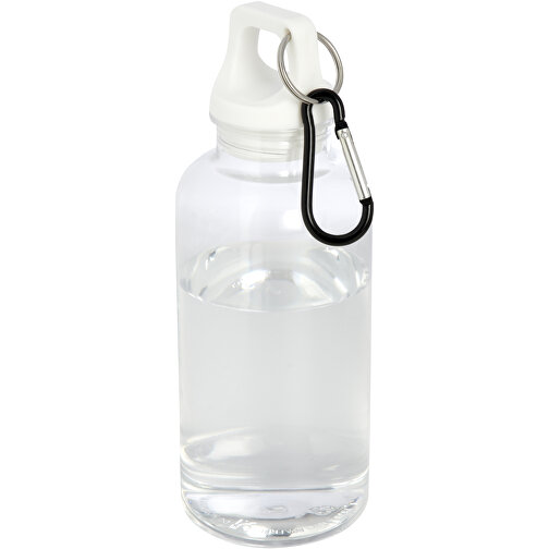 Oregon 400 Ml RCS-zertifizierte Trinkflasche Aus Recyceltem Kunststoff Mit Karabiner , weiß, Recycelter PET Kunststoff, 6,70cm x 18,30cm x 6,70cm (Länge x Höhe x Breite), Bild 1