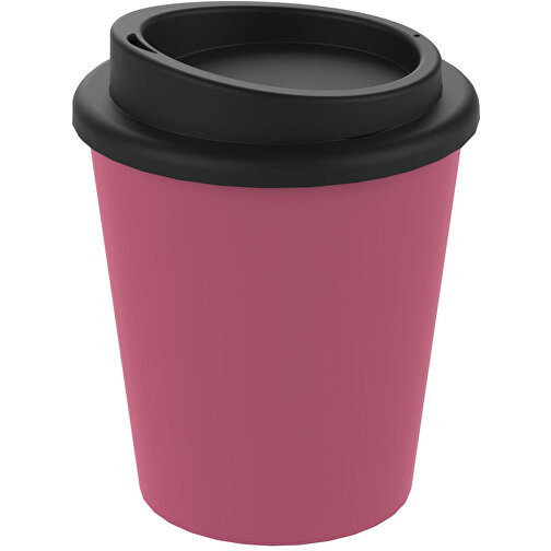 Kaffeebecher 'Premium' Small , rosa/schwarz, Kunststoff, 12,00cm (Höhe), Bild 1