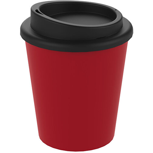 Kaffeebecher 'Premium' Small , standard-rot/schwarz, Kunststoff, 12,00cm (Höhe), Bild 1