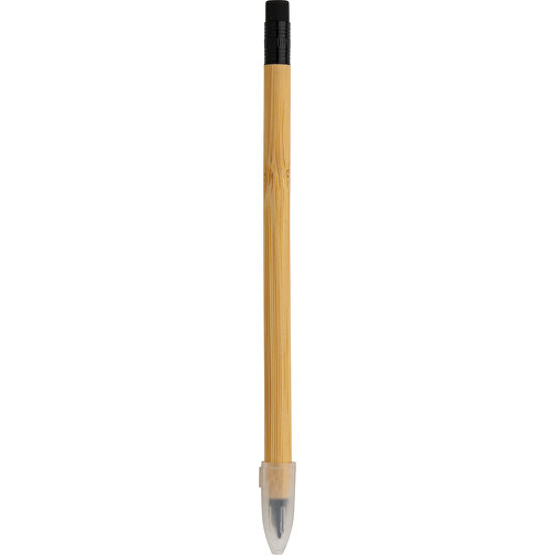 FSC®-Bambus Infinity-Stift Mit Radiergummi , braun, Bambus FSC® zertifiziert, Graphit, 15,70cm (Höhe), Bild 2