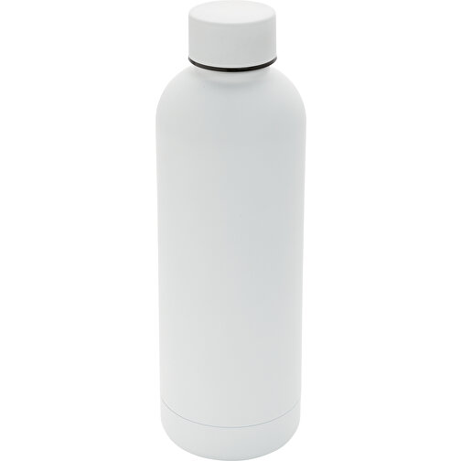 Impact Vakuumflasche Aus RCS Recyceltem Stainless-Steel, Weiß , weiß, Rostfreier Stahl - recycelt, 22,50cm (Höhe), Bild 1