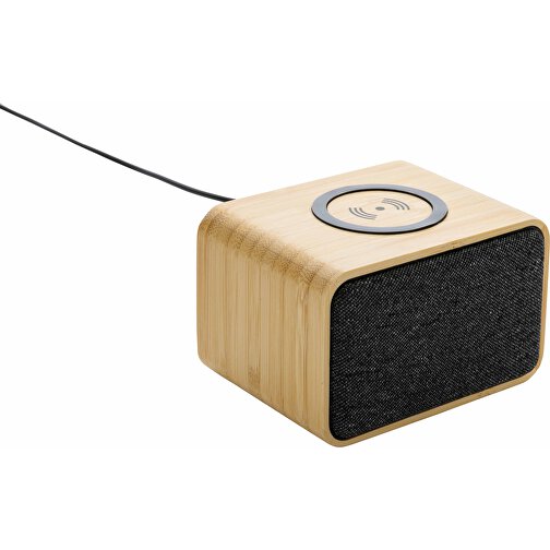 RCS rPlastik-Speaker avec FSC® Bambou & chargeur sans fil 5W, Image 1