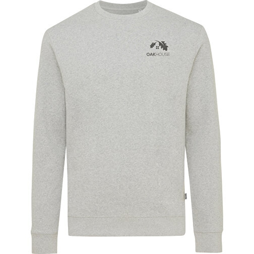 Iqoniq Denali Ungefärbt. Rundhals-Sweater Aus Recycelter BW, Heather Grey , heather grey, 50% recycelte und 50% biologische Baumwolle, S, 69,50cm x 1,00cm (Länge x Höhe), Bild 4