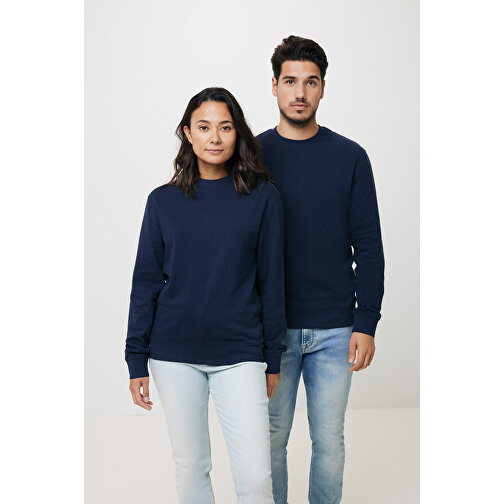 Iqoniq Zion Rundhals-Sweater Aus Recycelter Baumwolle, Navy Blau , navy blau, 50% recycelte und 50% biologische Baumwolle, S, 69,50cm x 1,00cm (Länge x Höhe), Bild 4