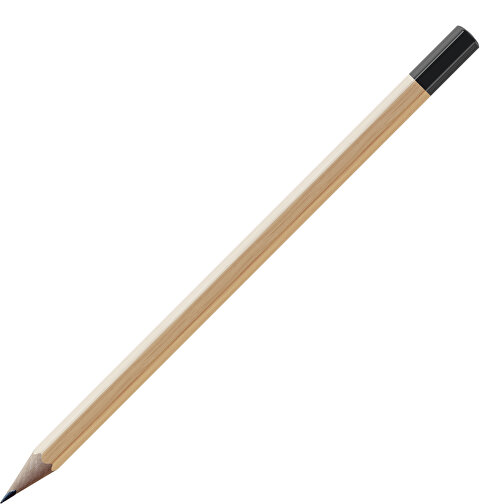 Bleistift, Natur, 6-eckig , natur / schwarz, Holz, 17,50cm x 0,70cm x 0,70cm (Länge x Höhe x Breite), Bild 1