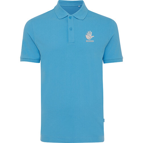 Iqoniq Yosemite Piqué-Poloshirt Aus Recycelter Baumwolle, Tranquil Blue , tranquil blue, 50% recycelte und 50% biologische Baumwolle, XXS, 65,00cm x 0,50cm (Länge x Höhe), Bild 3