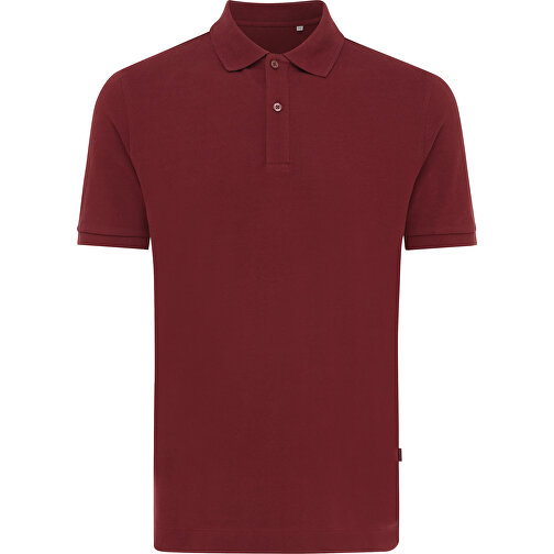 Iqoniq Yosemite Piqué-Poloshirt Aus Recycelter Baumwolle, Burgunderrot , burgunderrot, 50% recycelte und 50% biologische Baumwolle, XXS, 65,00cm x 0,50cm (Länge x Höhe), Bild 1