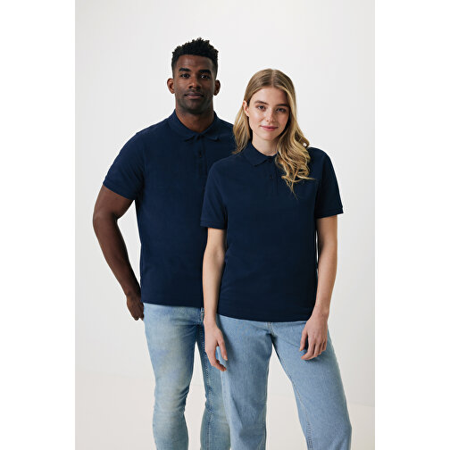 Iqoniq Yosemite Piqué-Poloshirt Aus Recycelter Baumwolle, Navy Blau , navy blau, 50% recycelte und 50% biologische Baumwolle, XS, 67,00cm x 0,50cm (Länge x Höhe), Bild 3