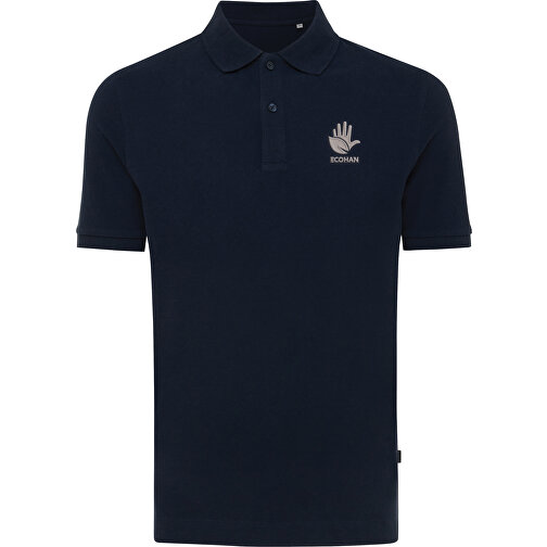 Iqoniq Yosemite Piqué-Poloshirt Aus Recycelter Baumwolle, Navy Blau , navy blau, 50% recycelte und 50% biologische Baumwolle, XL, 75,00cm x 0,50cm (Länge x Höhe), Bild 6