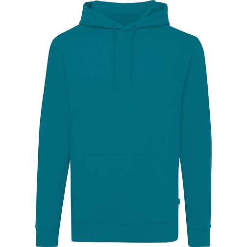 Iqoniq Jasper Hoodie Aus Recycelter Baumwolle, Verdigris , verdigris, 50% recycelte und 50% biologische Baumwolle, M, 72,00cm x 1,00cm (Länge x Höhe), Bild 1