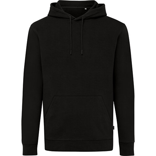 Iqoniq Jasper Hoodie Aus Recycelter Baumwolle, Schwarz , schwarz, 50% recycelte und 50% biologische Baumwolle, XS, 68,00cm x 1,00cm (Länge x Höhe), Bild 1