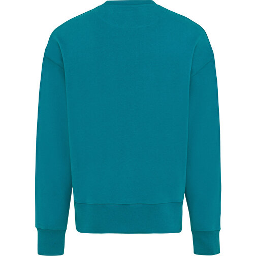 Iqoniq Kruger Relax-Rundhals-Sweater Aus Recycelt. Baumwolle, Verdigris , verdigris, 50% recycelte und 50% biologische Baumwolle, XS, 67,50cm x 1,00cm (Länge x Höhe), Bild 2