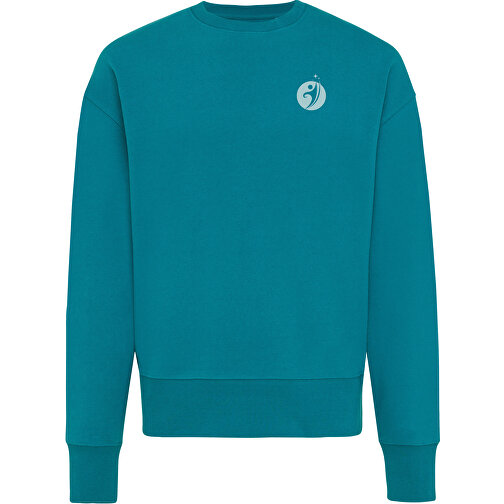 Iqoniq Kruger Relax-Rundhals-Sweater Aus Recycelt. Baumwolle, Verdigris , verdigris, 50% recycelte und 50% biologische Baumwolle, M, 71,50cm x 1,00cm (Länge x Höhe), Bild 6