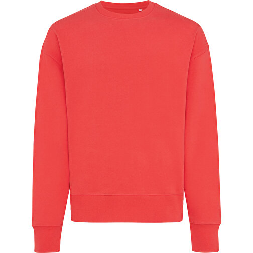Iqoniq Kruger Relax-Rundhals-Sweater Aus Recycelt. Baumwolle, Luscious Red , luscious red, 50% recycelte und 50% biologische Baumwolle, XXXL, 79,50cm x 1,00cm (Länge x Höhe), Bild 1