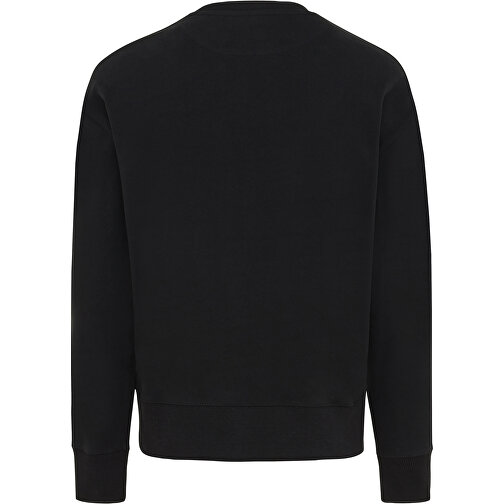 Iqoniq Kruger Relax-Rundhals-Sweater Aus Recycelt. Baumwolle, Schwarz , schwarz, 50% recycelte und 50% biologische Baumwolle, XL, 75,50cm x 1,00cm (Länge x Höhe), Bild 2