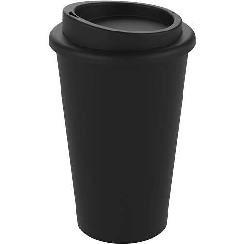 Kaffeebecher 'Premium' , schwarz, Kunststoff, 15,50cm (Höhe), Bild 1
