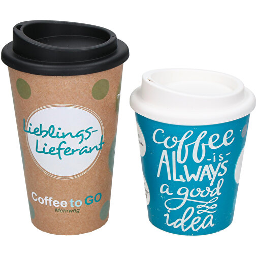 Kaffeebecher 'Premium' , weiß, Kunststoff, 15,50cm (Höhe), Bild 3