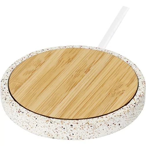 Tapis de charge à induction Terrazzo de 10 W en bambou, Image 6