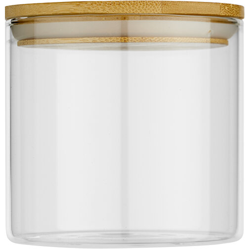 Boley 320 Ml Glasbehälter Für Lebensmittel , natural / transparent, Glas, Bambusholz, 8,00cm x 8,50cm x 8,50cm (Länge x Höhe x Breite), Bild 3