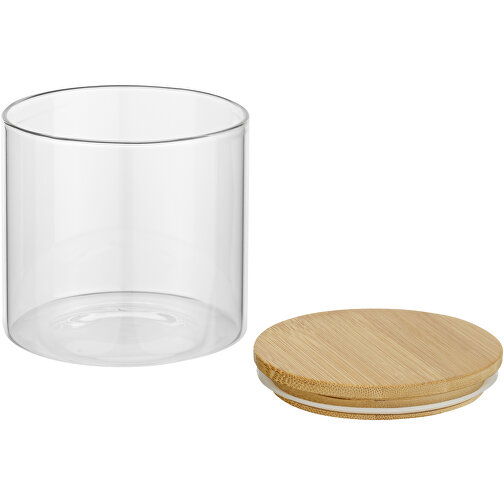 Boley 320 Ml Glasbehälter Für Lebensmittel , natural / transparent, Glas, Bambusholz, 8,00cm x 8,50cm x 8,50cm (Länge x Höhe x Breite), Bild 5