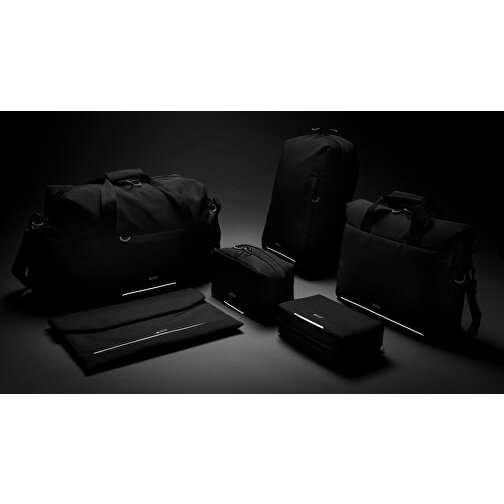Swiss Peak AWARE™ RFID Und USB A-Laptop-Rucksack, Schwarz , schwarz, PET - recycelt, 27,50cm x 41,00cm (Länge x Höhe), Bild 6