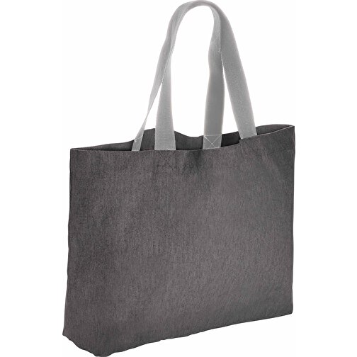 Impact Aware™ 240g/m² Grosse Tasche Aus RCanvas, Ungefärbt, Anthrazit , anthrazit, Canvas - recycelt, 57,00cm x 32,00cm (Länge x Höhe), Bild 1