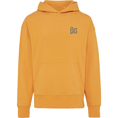 Iqoniq Yoho Relax-Hoodie Aus Recycelter Baumwolle, Sonnenuhr Orange , sundial orange, 50% recycelte und 50% biologische Baumwolle, M, 70,00cm x 1,00cm (Länge x Höhe), Bild 3