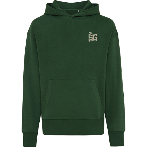 Iqoniq Yoho Relax-Hoodie Aus Recycelter Baumwolle, Waldgrün , forest green, 50% recycelte und 50% biologische Baumwolle, XXL, 76,00cm x 1,00cm (Länge x Höhe), Bild 3